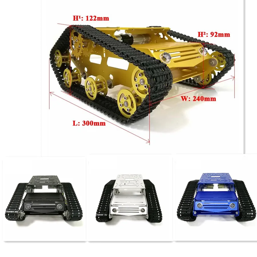 PS2 джойстик управления умный робот танк шасси с двойным DC 12V мотор + плата Arduino