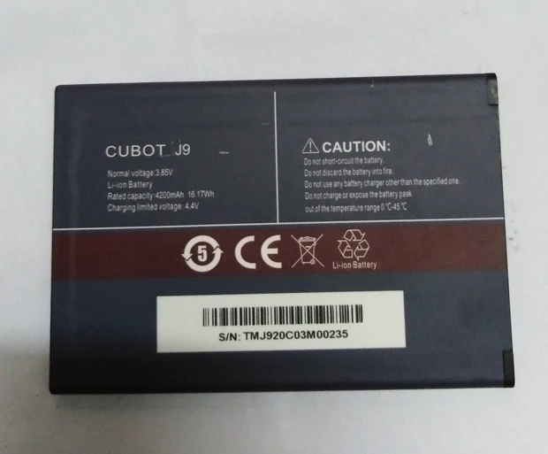Оригинальный аккумулятор для телефона cubot j9 4200 мАч 3 85 В смартфона Cubot J9/P40 6 2 дюйма