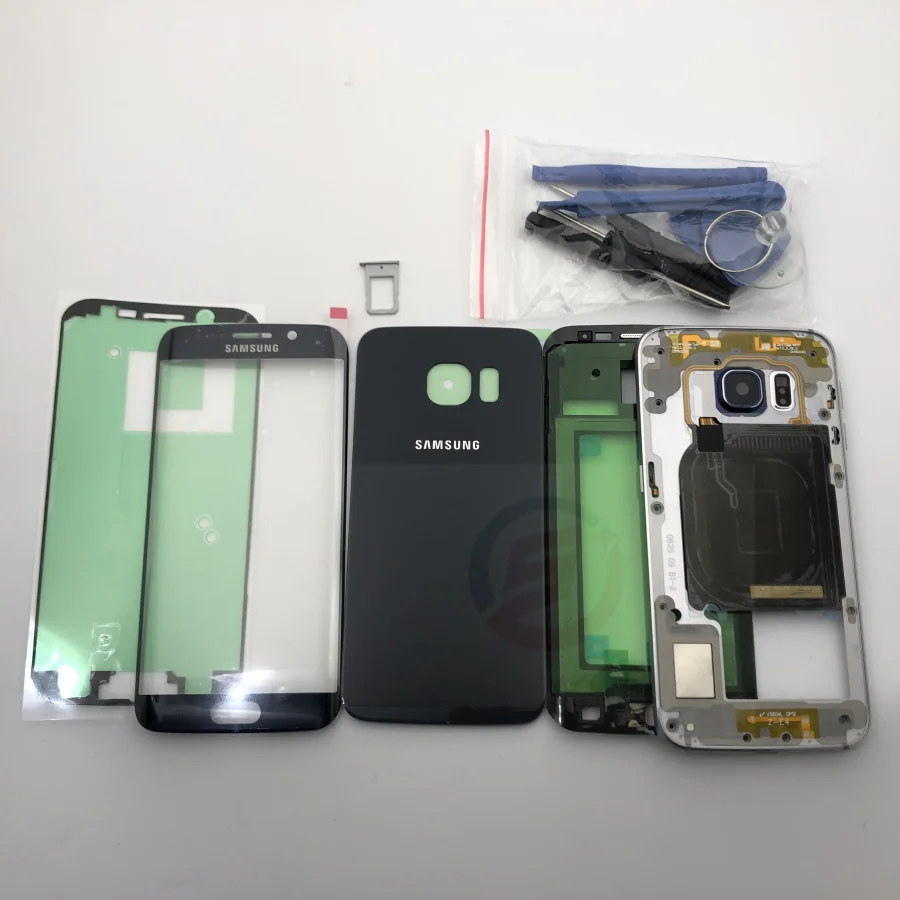 Полный корпус задняя крышка фронтальная стеклянная линза инструменты для Samsung