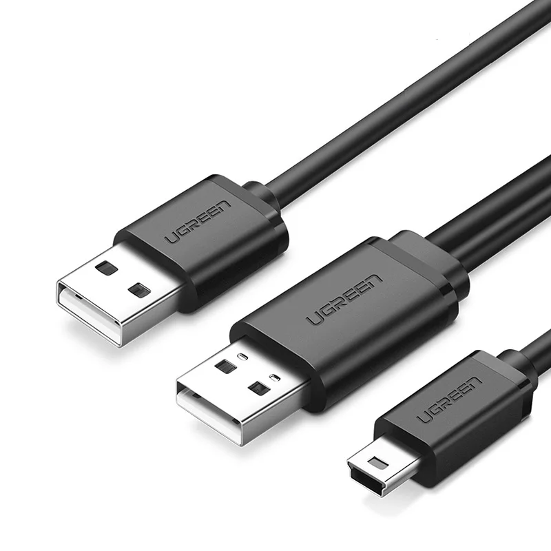 Кабель Ugreen Mini USB для передачи данных плоская панель MP3 жесткий диск камера