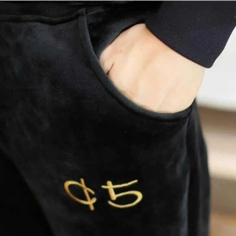 

Autumn and Winter Double-faced Velvet Youth Warm Gold Velvet Sweater Men's Suit Korean Style Tide Hooded Plus Velvet Thick Suit