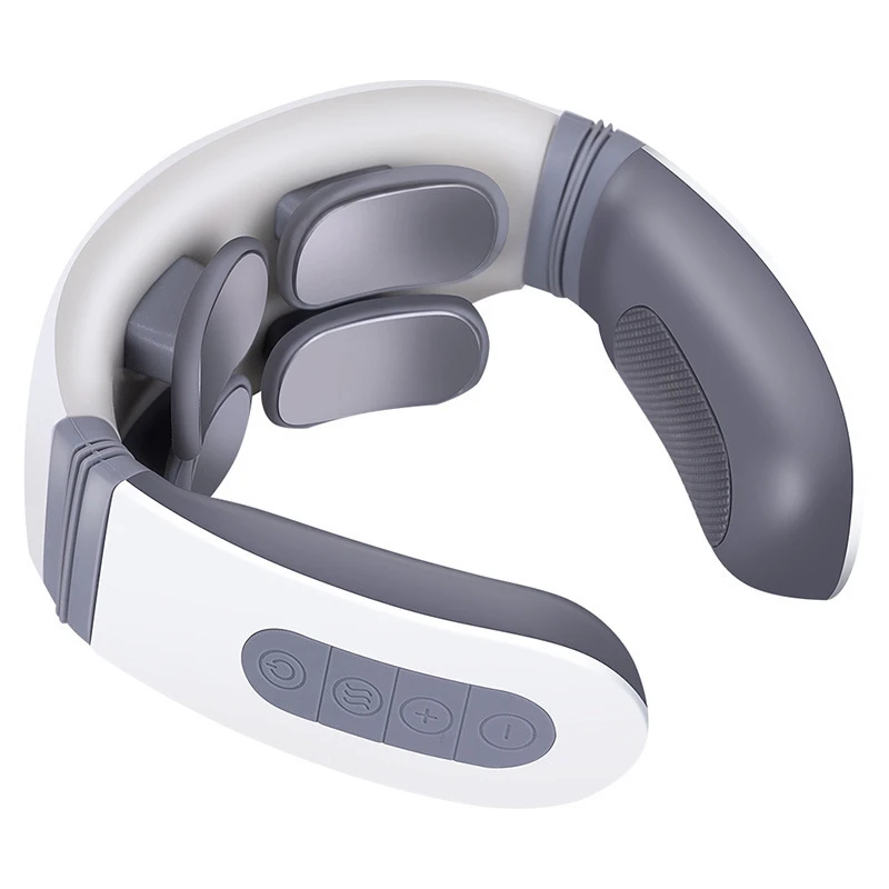 

4D Pulse Massagerb Heated 6 Modes 9 Strength Levels Tissue Trigger Point Massage Home Office Use lectric Neck Massager