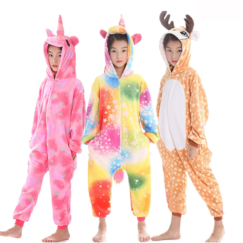 

Kigurumi Stitch Pajamas Unicorn For Children Baby Girls Pyjamas Boys Sleepwear Animal Lion Licorne Onesie Kids Costume Jumpsuit