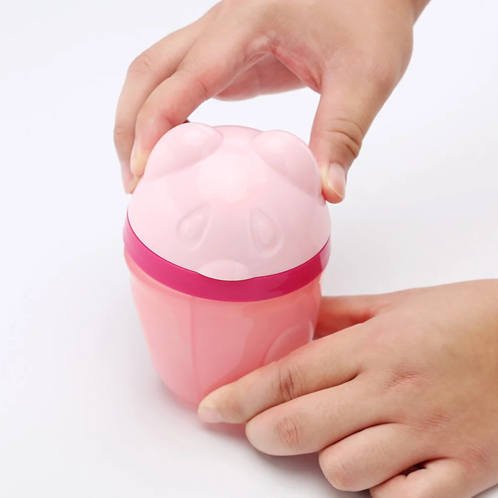 Дорожный милый дозатор для детского питания с 3 сетками вращающийся