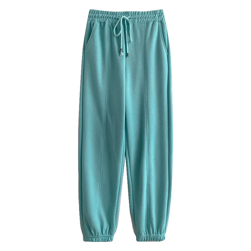 

Korean High Waist Soilid Women Sweatpants Vintage Japanese Preppy Style Harem Pants Autumn Winter Harajuku Joggers