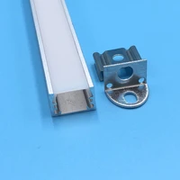 free shipping 1m pc aluminum profile for led strip with milkyclear cover for home decoration aluminum channel