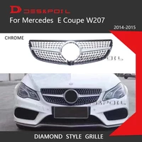 w207 diamond grill e coupe grille for mercedes benz front bumper racing sport 2014 2015 e200 e320 e350 e400