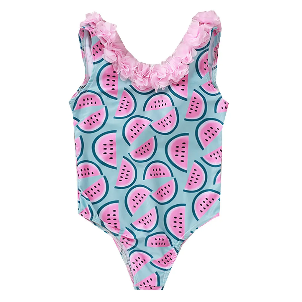 Цельный купальный костюм для маленьких девочек Сезон лето Модель 2020 года
