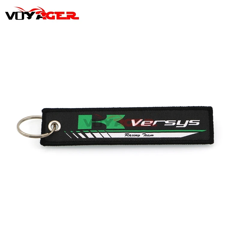 Коллекция вышивки мотоцикла брелок для Kawasaki J125 ER6N ER6F VERSYS X300 650 1000 ключей подвесная