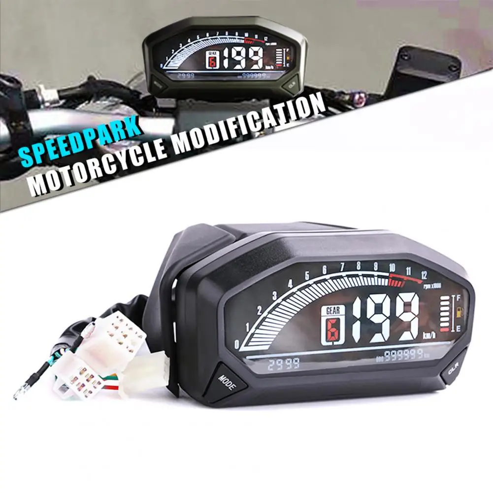 Универсальный датчик скорости мотоцикла с ЖК-дисплеем высокой четкости