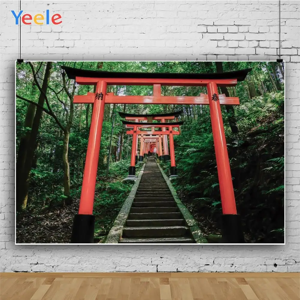 Yeele японский shrine bird house Torii столб свадебный портрет фотографии фоны для фотографий фоны для фотостудии