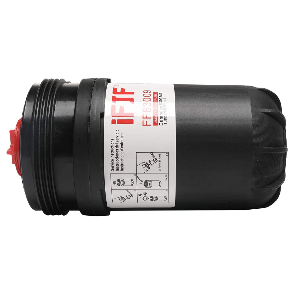 Фото FF63009 топливный фильтр для Cummins 5303743 заменяет FF63008 элемент FH22168 с высокой производительностью Cummins B/L серии №4