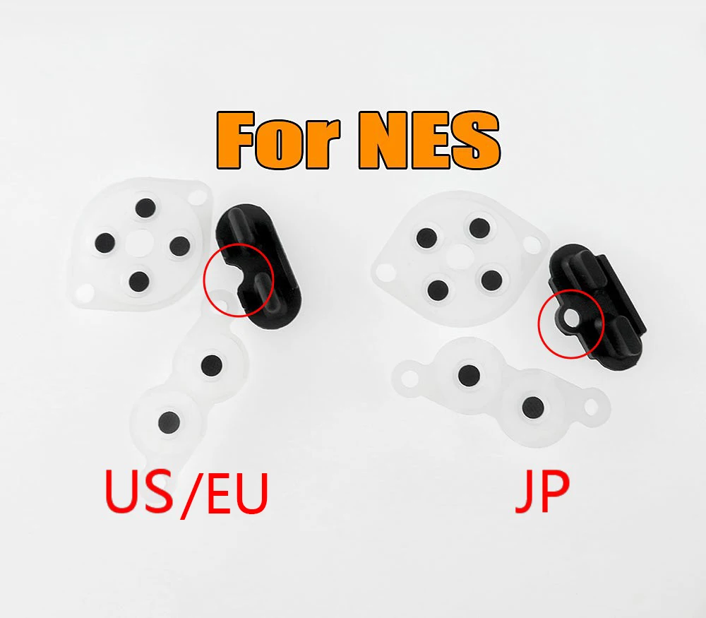 2 набора резиновых запасных частей для NES FC US/EU JP Joy Pad силиконовая резиновая кнопка