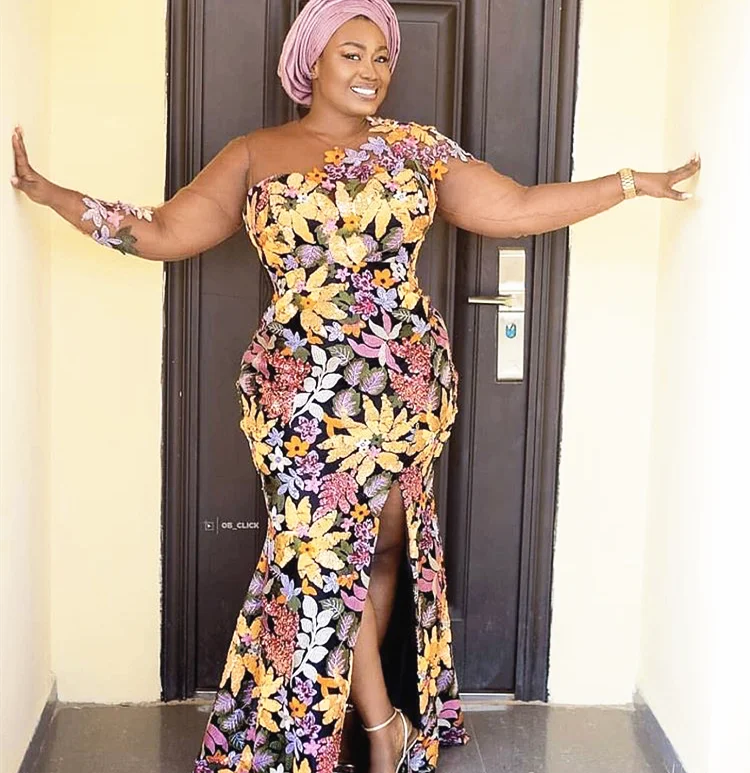 Африканская кружевная ткань с 3D блестками 2020 Высококачественная французская