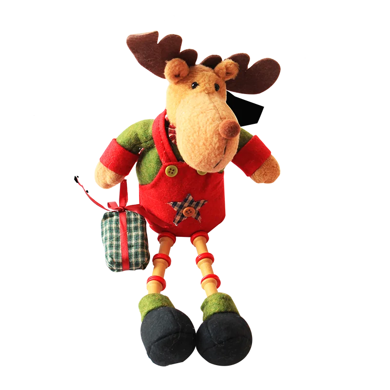 

Christmas Decorations Christmas Dolls Christmas Deer Dolls Bamboo Legs Deer Gift Decoration Pendant