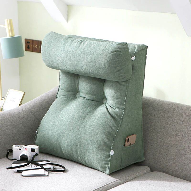 Nordic Solid Color Cushions Home Decor Bed Pillow Triangle Sofa Cushion Office Meditation Chair Backrest Cojines Gift FK026 | Дом и сад