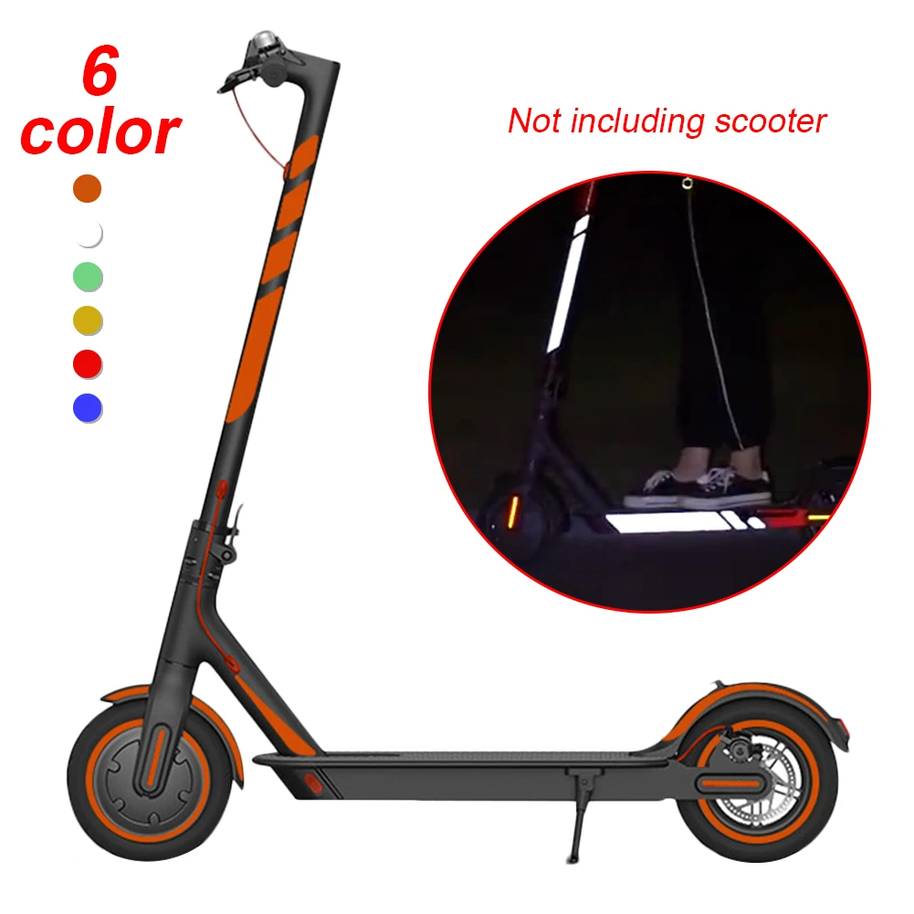 

Scooter Reflective Sticker Reflect Light Tags Paster Decals Night Warning Sticker For Xiaomi M365/Pro Electric Scooter Parts