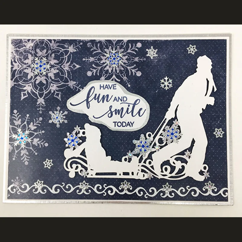 2019 Новое поступление Санта Клаус металлические Вырубные штампы трафарет с