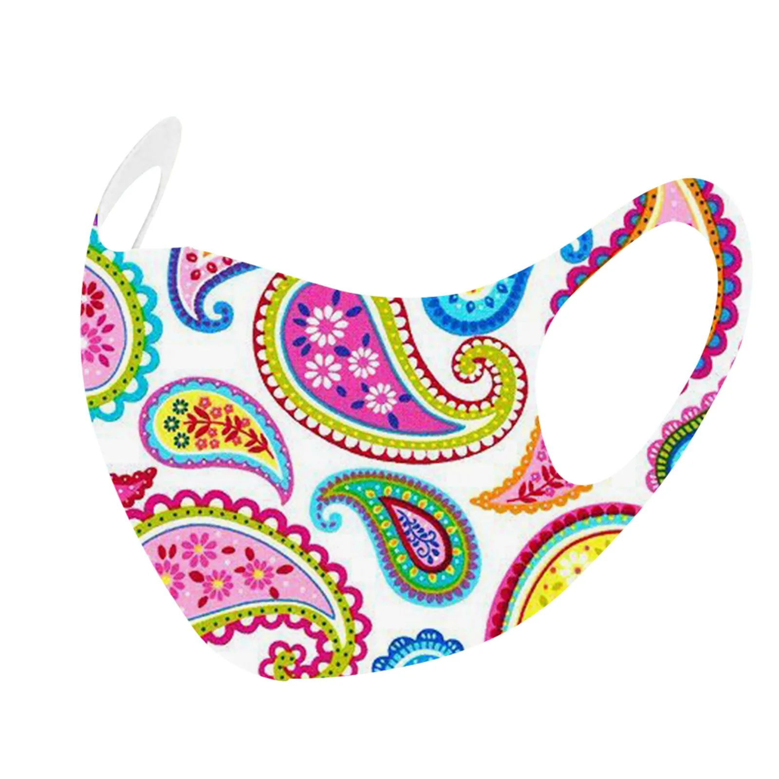 

2021 adult cashew flowers printed without ice, dustproof, male and female can be used to adjust the breathable sunscreen mask.