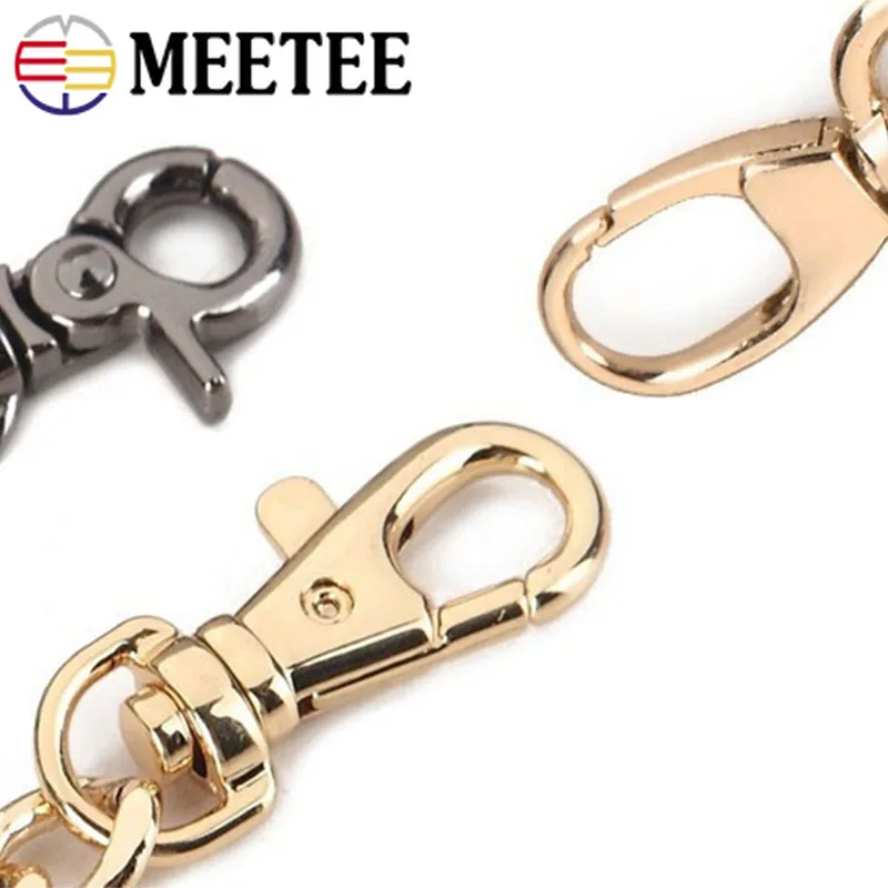 Meetee металлические цепи для сумок 100-120 см кошельки сумки на плечо ремешок цепочка