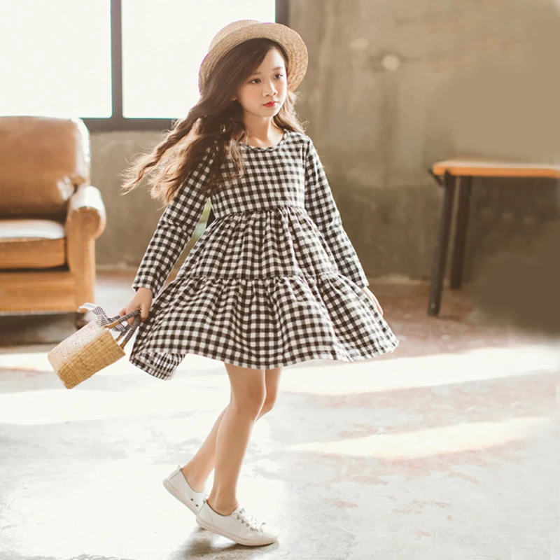 Детское Хлопковое платье в полоску с V-образным вырезом на спине | Детская одежда