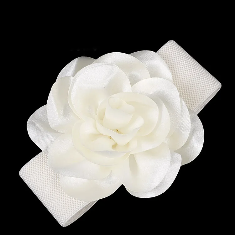 Роскошный Большой ленточный бант Kasure цветочный широкий пояс для женщин и девушек