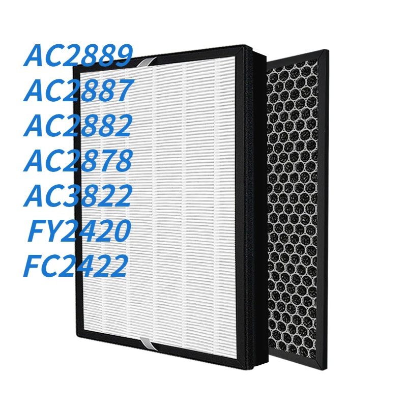 

Фильтр hepa FY2420 FY2422 с активированным углем для очистителя воздуха PHILPS AC2889 AC2887 AC2882 AC2878 AC3822