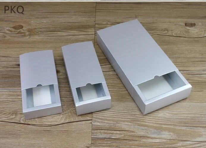 20 шт Золотая картонная коробка серебряные бумажные ящики Свадебная подарочная