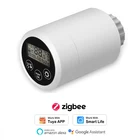Умный клапан радиатора Tuya Zigbee, управление через приложение Smartlife, регулировка температуры, поддержка Alexa Google Home