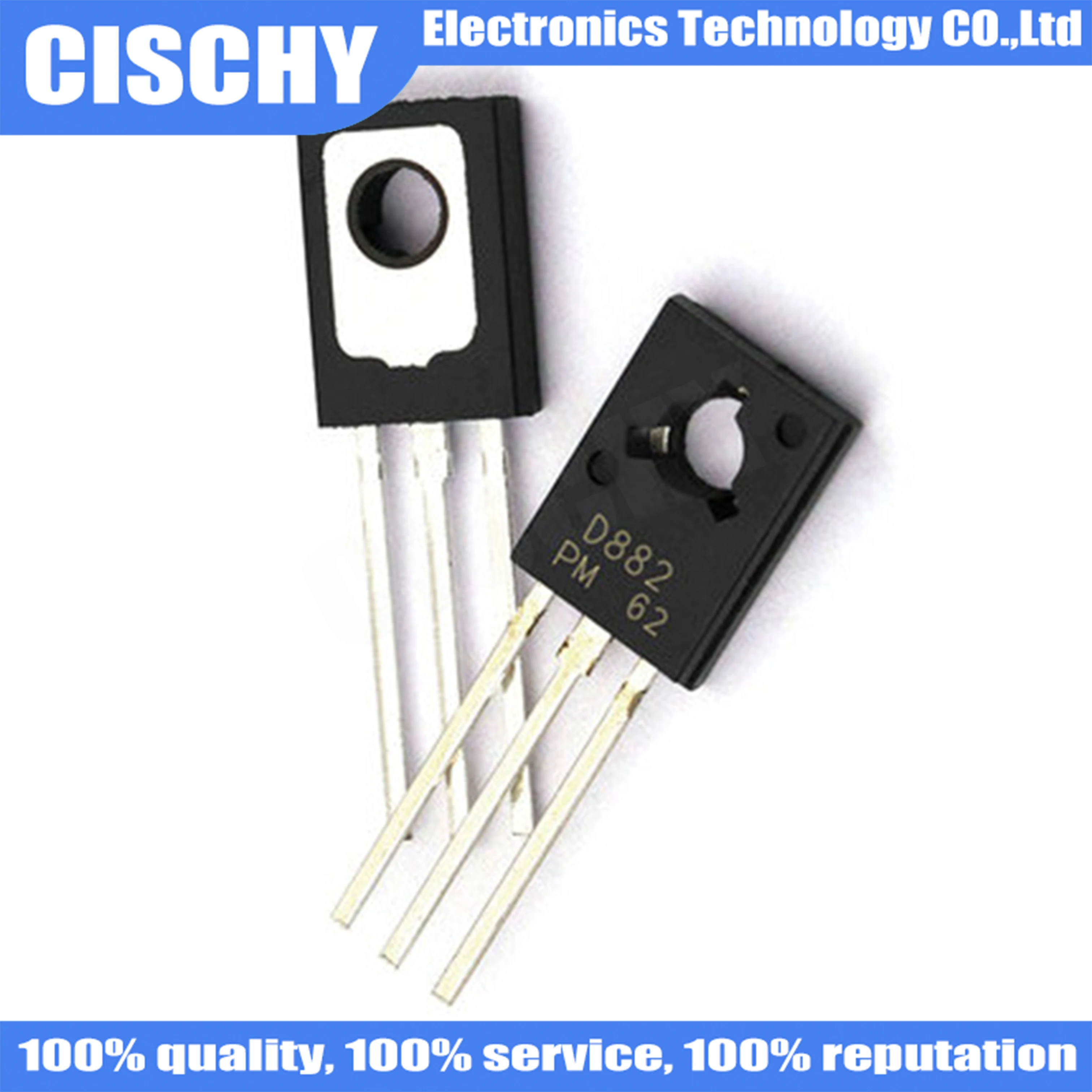 

10pcs/lot 2SD882P D882P D882 TO-126 3A 40V original In Stock