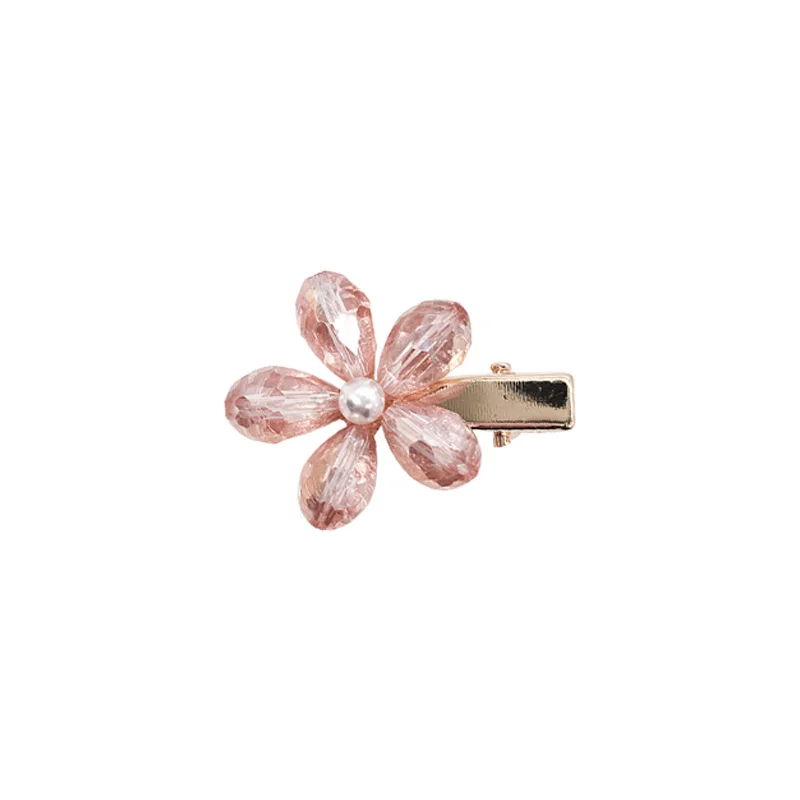

1pc Korean Sweet Mini Pearl Hair Crab Clips Claws Hairpins For Women Girls Flower Hair Claw Clamps Barrettes Hair Accessories