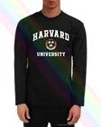 Мужская футболка с длинным рукавом и гербом Гарвардского университета