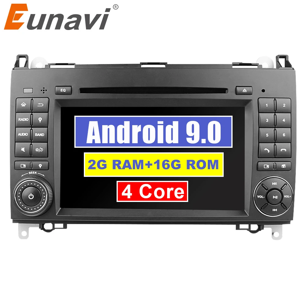 Eunavi TDA7851 Android 9 0 автомобильный DVD мультимедийный плеер для Mercedes Benz Sprinter W209 W169Viano Vito