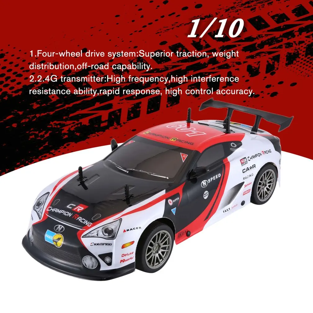 Горячая J601-1 1/10 1400mAh 2,4G гоночный автомобиль 1:10 RC модель автомобиля 25 км/ч плоский спортивный Дрифт автомобиль игрушки 2 Батареи ЕС Разъем для детей