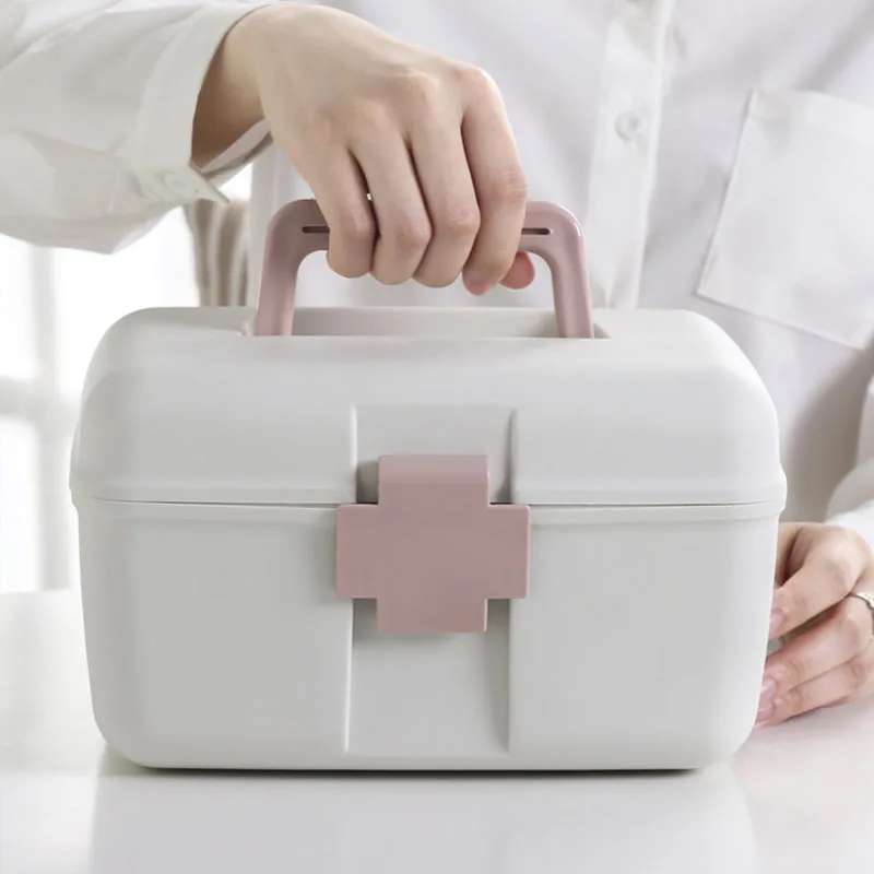 

Household Portable Medicine Storage Box Organizer Storgae Containers Plastic Box Multifunctional Health Care Medical Organizer