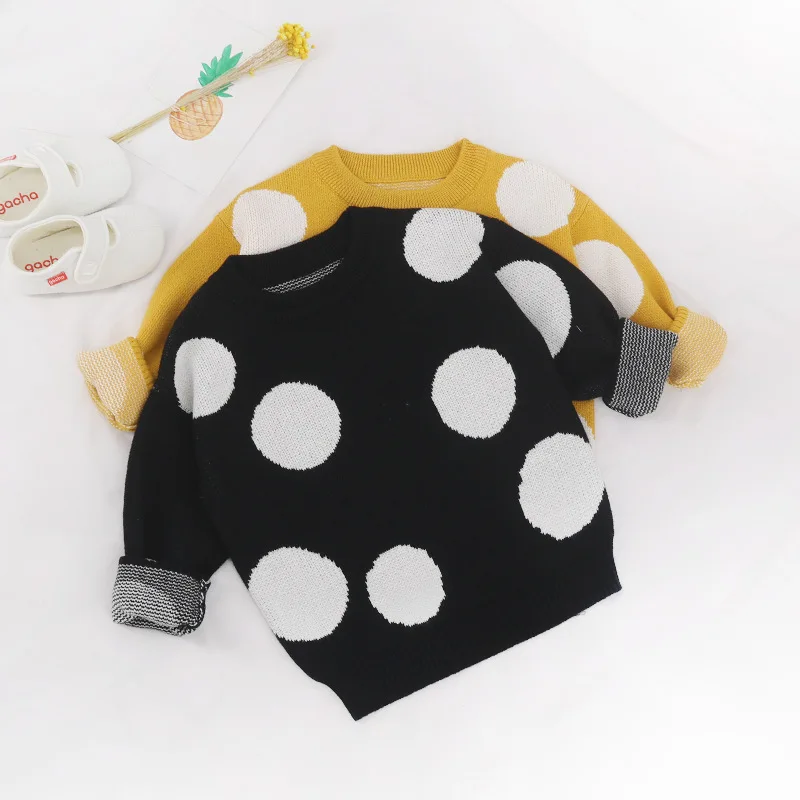 Осень-зима Новые свитера для маленьких девочек кардиган свитер Корейская куртка