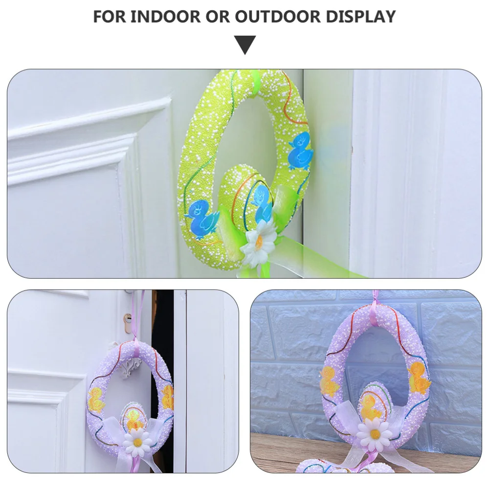 

2pcs Hanging Ornaments Holiday Gift Home Door Decors Creative Easter Pendants