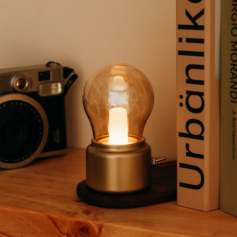 

Ночник в стиле ретро с защитой глаз, светодиодный светильник с USB-зарядкой, прикроватная лампа для спальни, креативный подарок, настольные у...