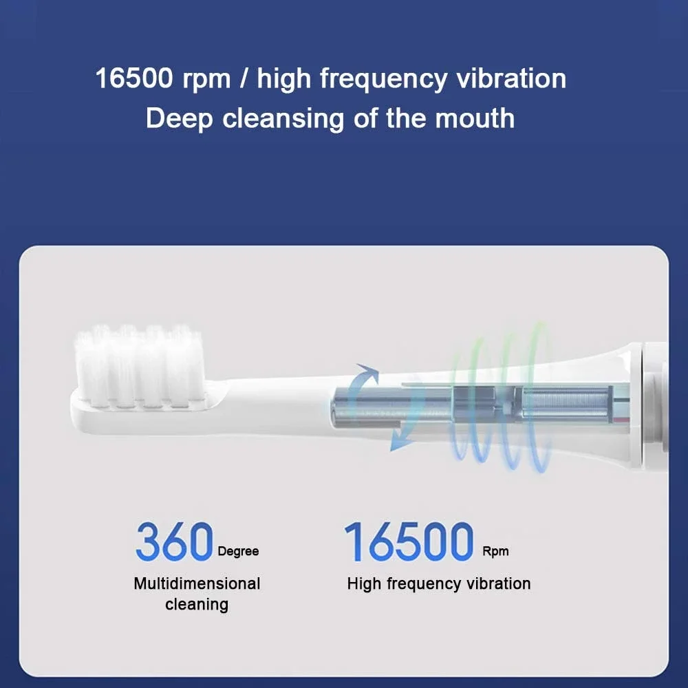 Xiaomi Mijia T100 звуковая электрическая зубная щетка Mi умная цветная USB перезаряжаемая