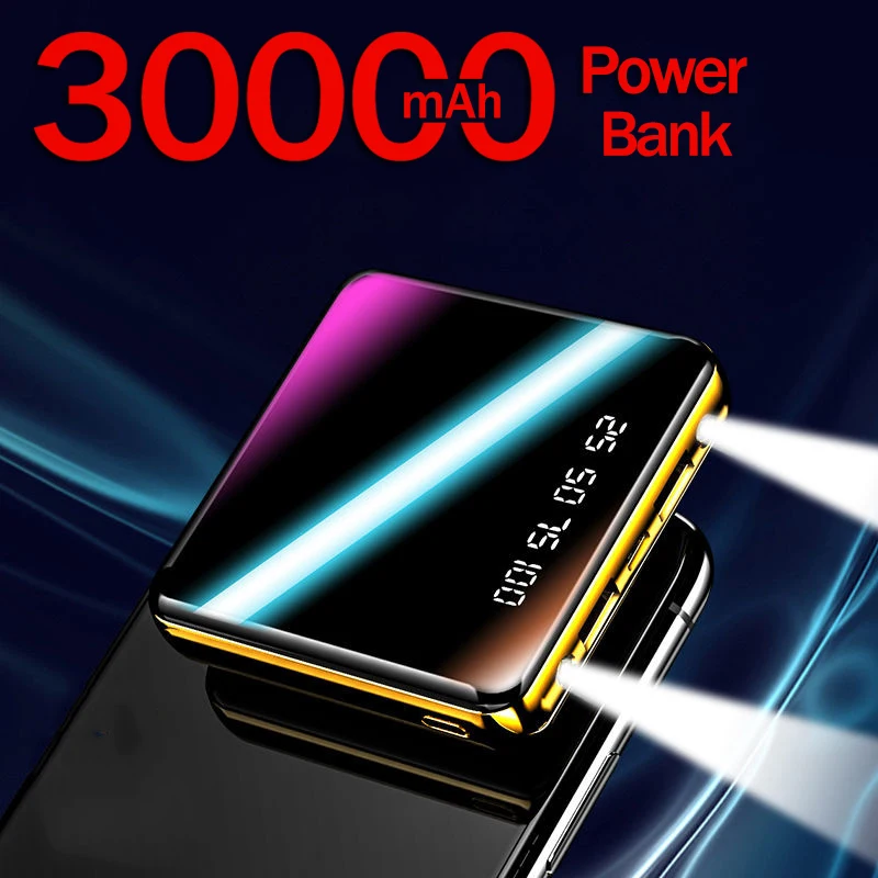 Внешний аккумулятор на 30000 мА · ч с 2 USB портами и ЖК дисплеем|Внешние аккумуляторы|