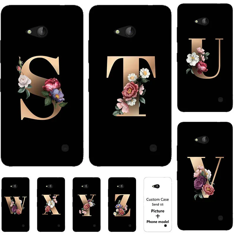 Цветок 26 Английское Название Буквы Пользовательские Начальная чехол с