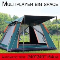 5 6 person outdoor automatic quick open tent rainfly waterproof camping tent family outdoor instant setup tent with carring bag
