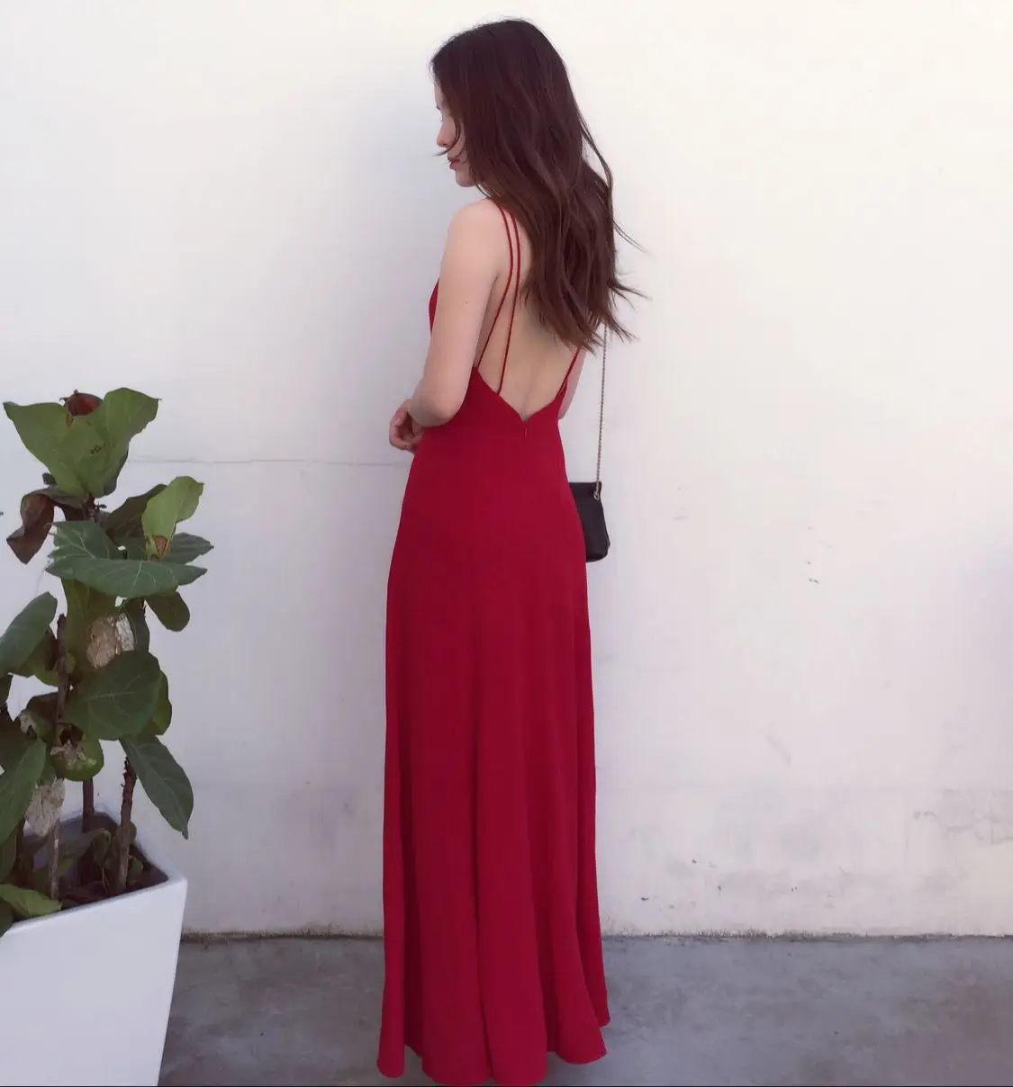 

Customize Women Casual Plus Size Maxi Long Chiffon Beach Dress Woman Sexy Spaghetti Strap Slit Ankle-Length Vacation Dresses