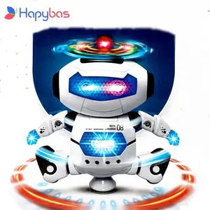 Умный танцевальный робот, вращающийся на 360 градусов, с музыкой светильник кой