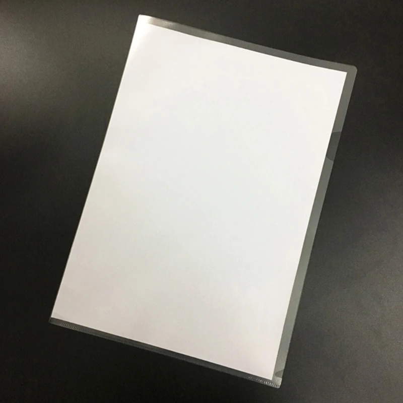 Папка А4 прозрачная для документов бумажная Обложка деловых школьных проектов 20