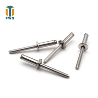 20pcs m4 multi size high quality gb12618 4 din en iso15983 stainless steel round head blind rivets for furniture car aircraft