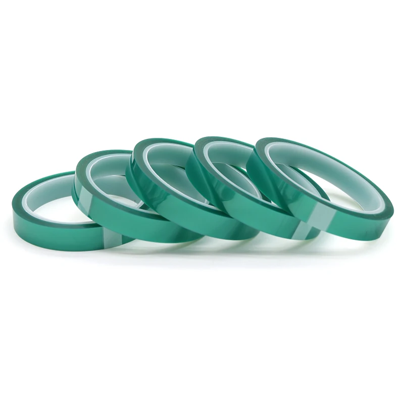 5 мм x 33 м зеленая ПЭТ пленка лента высокотемпературная термостойкая печатная