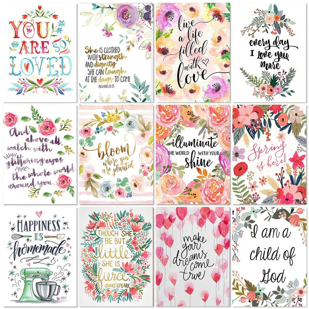 

5D DIY красочная алмазная живопись, поздравительная открытка, набор с надписью Love, алмазная вышивка, мозаика стразы, вышивка крестиком, домашн...