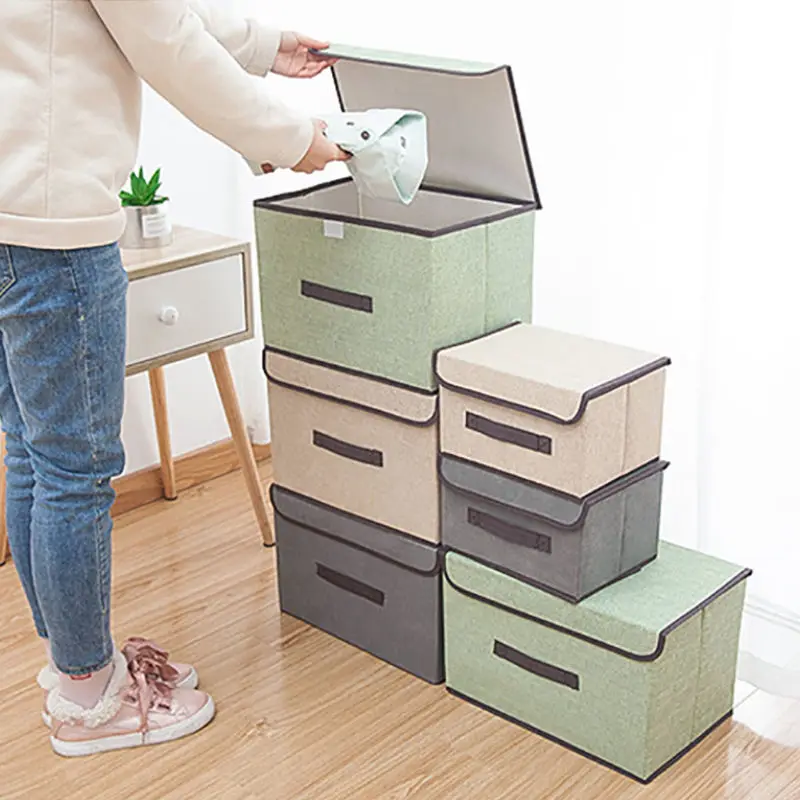 

1PC Non-Woven Family Save Space Organizar Bed Under Closet Storage Box Clothes Divider Organiser Quilt Bag Holder Organizer