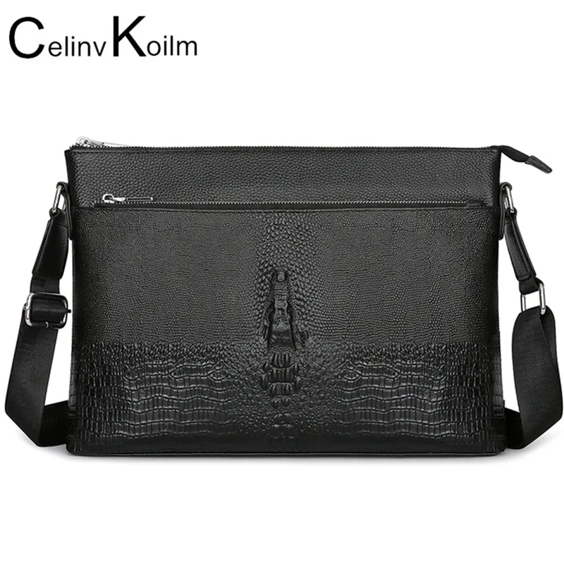 

Celinv Koilm горячая распродажа новые сумки через плечо для мужчин Деловая Повседневная Высококачественная сумка-тоут из натуральной кожи мужск...